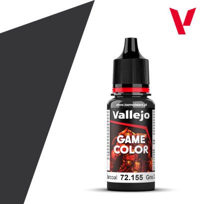 Vallejo 72155. Charcoal - Farba Game Color