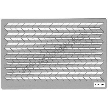 Reling skośny 45 st., 2-rzędowy 1:200 (164 cm)