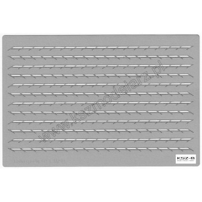 Reling skośny 60 st., 2-rzędowy 1:200 (164 cm)