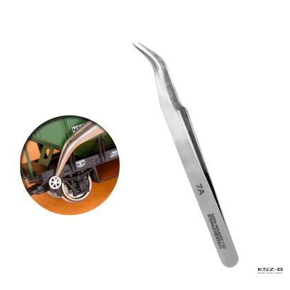 Pęseta nierdzewna zakrzywiona 115 mm - Vallejo T12004