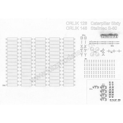 Szkielet, gasienice do ciągnika Staliniec S-60 - Orlik 146