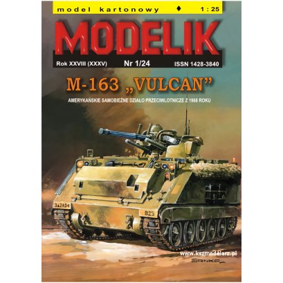 Samobieżne działo przeciwlotnicze M-163 VULCAN - Modelik 1/24