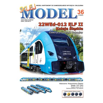 Pociąg ETZ Elf II Koleje Śląskie - Sklej Model 36