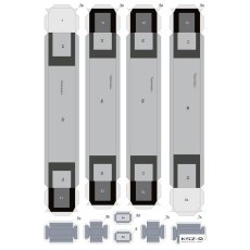 Pociąg ETZ Elf II Koleje Śląskie - Sklej Model 36