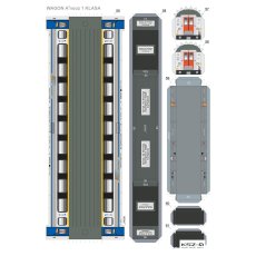 IC INTERCITY "MATEJKO" - pociąg pośpieszny - Sklej Model 38