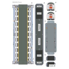 Pociąg pośpieszny IC INTERCITY WYSPIAŃSKI - Sklej Model 39