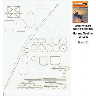 Szkielet do Morane Saulnier MS 406 - Orlik 029