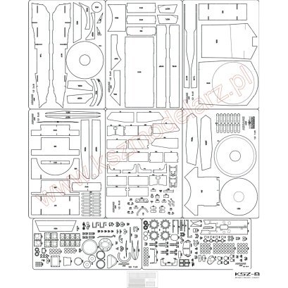 M1A1 Abrams - szkielet, detale - Angraf 253