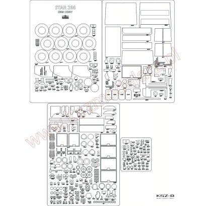 STAR 266 ZBM Osiny - szkielet, detale - Angraf 195