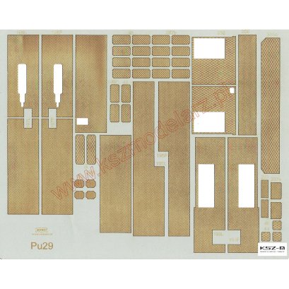 Grawerowane pomosty do parowozu Pu 29 - Angraf 1/07