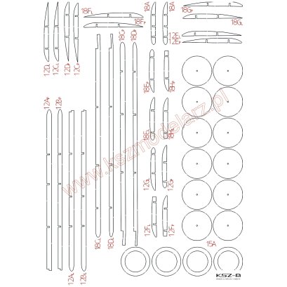 Szkielet do samolotu Salmson 2A2 - WAK 4/24