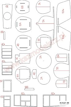 Szkielet do samolotu Salmson 2A2 - WAK 4/24