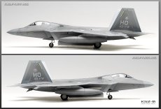 Samolot myśliwski F-22A Raptor - Academy 12423