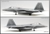 Samolot myśliwski F-22A Raptor - Academy 12423