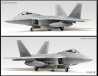 Samolot myśliwski F-22A Raptor - Academy 12423