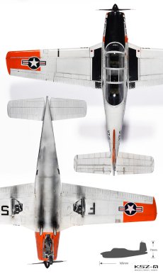 Beechcraft T-34B Mentor VT-5 Training Air Wing - Academy 12361