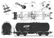 Wagon-cysterna 406 Ra – 1:25 – Angraf 7/12