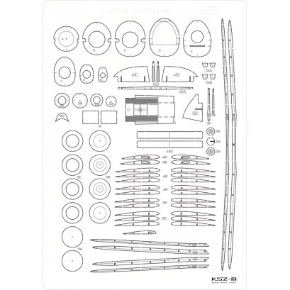 Gloster Gladiator - szkielet - MPModel 108