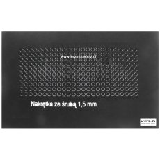 Nakrętki 1,5 mm z widoczną...