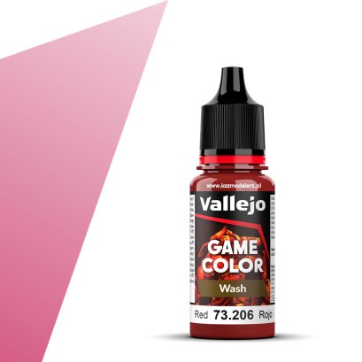 Vallejo 73206 Game Color Wash 18 ml. Red