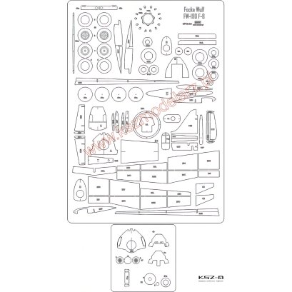 Fw-190 F-8 - szkielet - MPModel 25