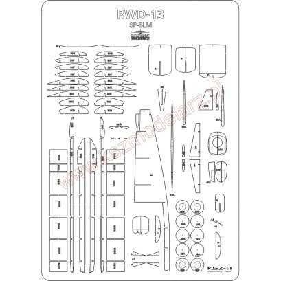 RWD-13 SP-BML - szkielet - MPModel 84