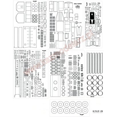 URAL 63095 Typhoon - szkielet, detale, koła, bieżniki - Angraf 264