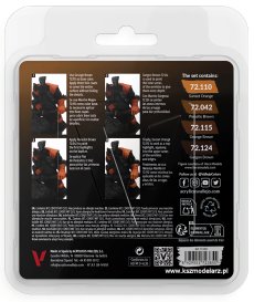 Vallejo 72385 - Leather Set - Zestaw 4 farb Game Color