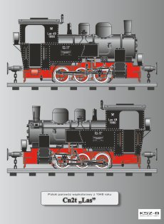 Cn2t "Las" - polski parowóz wąskotorowy (1:45) - Modelik 22/15