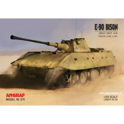 E-90 Bison - niemiecki czołg superciężki - Angraf 270