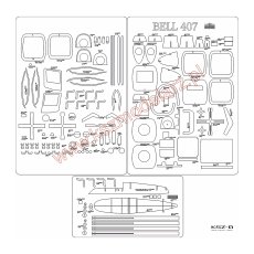 Bell 407 - Szkielet wycięty...