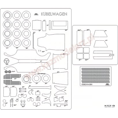 Kubelwagen Type 82 - szkielet, detale - Answer 583