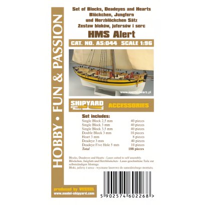 HMS Alert - komplet Bloków, Jufersów - Shipyard 019
