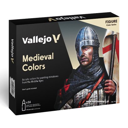 Vallejo 70142 Medieval Colors - Zestaw 16 farb Model Color