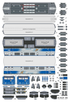 IC INTERCITY "Halny" - pociąg pośpieszny - Sklej Model 40