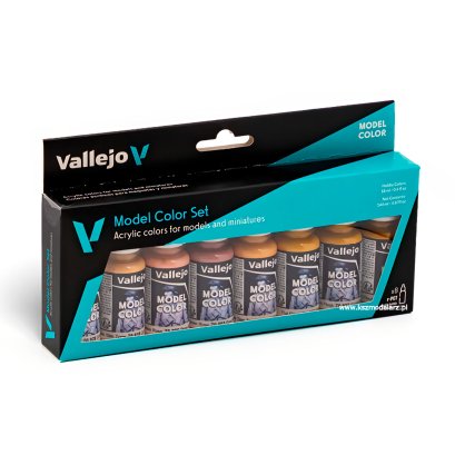 Vallejo 70124 Face & Skin Tones - Zestaw 8 farb Model Color