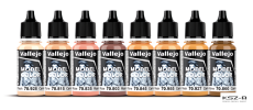 Vallejo 70124 Face & Skin Tones - Zestaw 8 farb Model Color