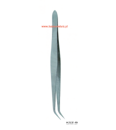 Metalowa pęseta zakrzywiona...