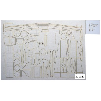 Bf-109 G-14 - szkielet wycięty laserowo - Orlik 069