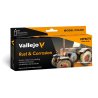 Vallejo 70262 Rust & Corrosion - Zestaw 8 farb z serii Model Color