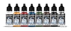 Vallejo 70260 Wargames Basics - Zestaw 8 farb z serii Model Color