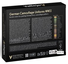 German Camouflage Uniforms WWII - Vallejo 70261 Zestaw 16 farb Model Color