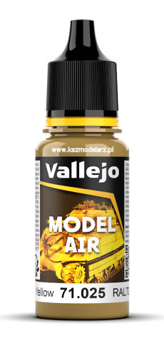 Vallejo 71025 Dark Yellow – Farba Model Air 18 ml