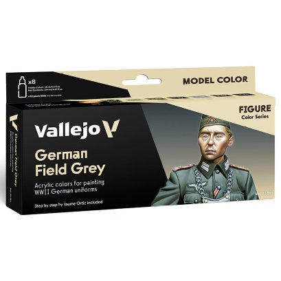 German Field Grey - Vallejo 70181 - Zestaw 8 farb Model Color