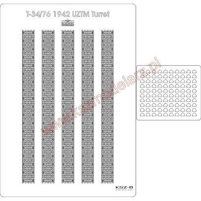 T-34/76 1942 UZTM Turret - gąsienice wycinane laserowo - Angraf 192