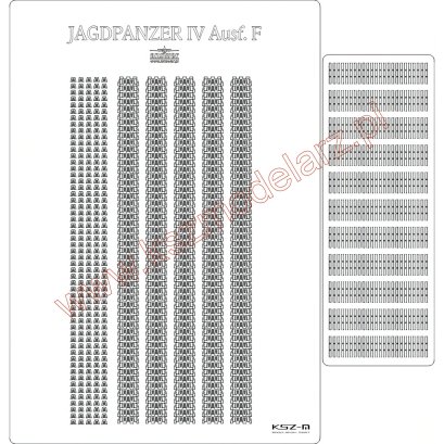Jagdpanzer IV Ausf. F - gąsienice wycinane laserowo - Angraf 198
