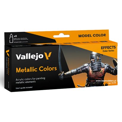 Vallejo 70118 Metallic Colors - Zestaw 8 farb Model Color