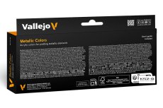 Vallejo 70118 Metallic Colors - Zestaw 8 farb Model Color