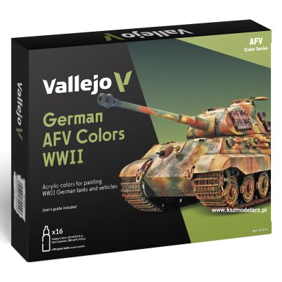 German AFV Colors WWII - Vallejo 70255 - Zestaw 16 farb Model Color