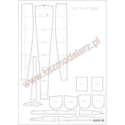SU-27 SKM - szkielet - Orlik 104